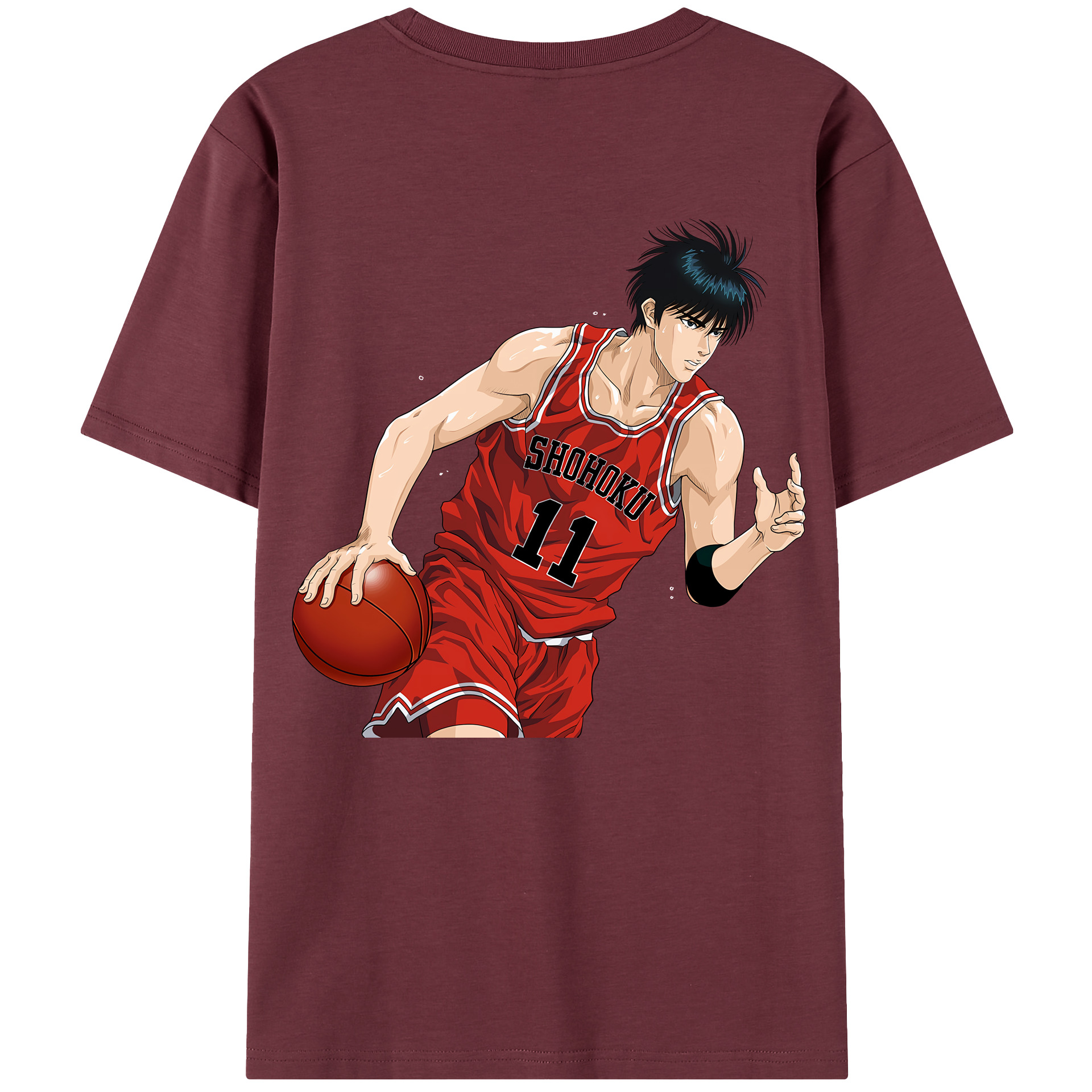 SLAM DUNK／スラムダンク 綿100％半袖Tシャツ（背面プリント）